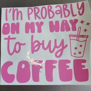 Iced Coffee Car Decal